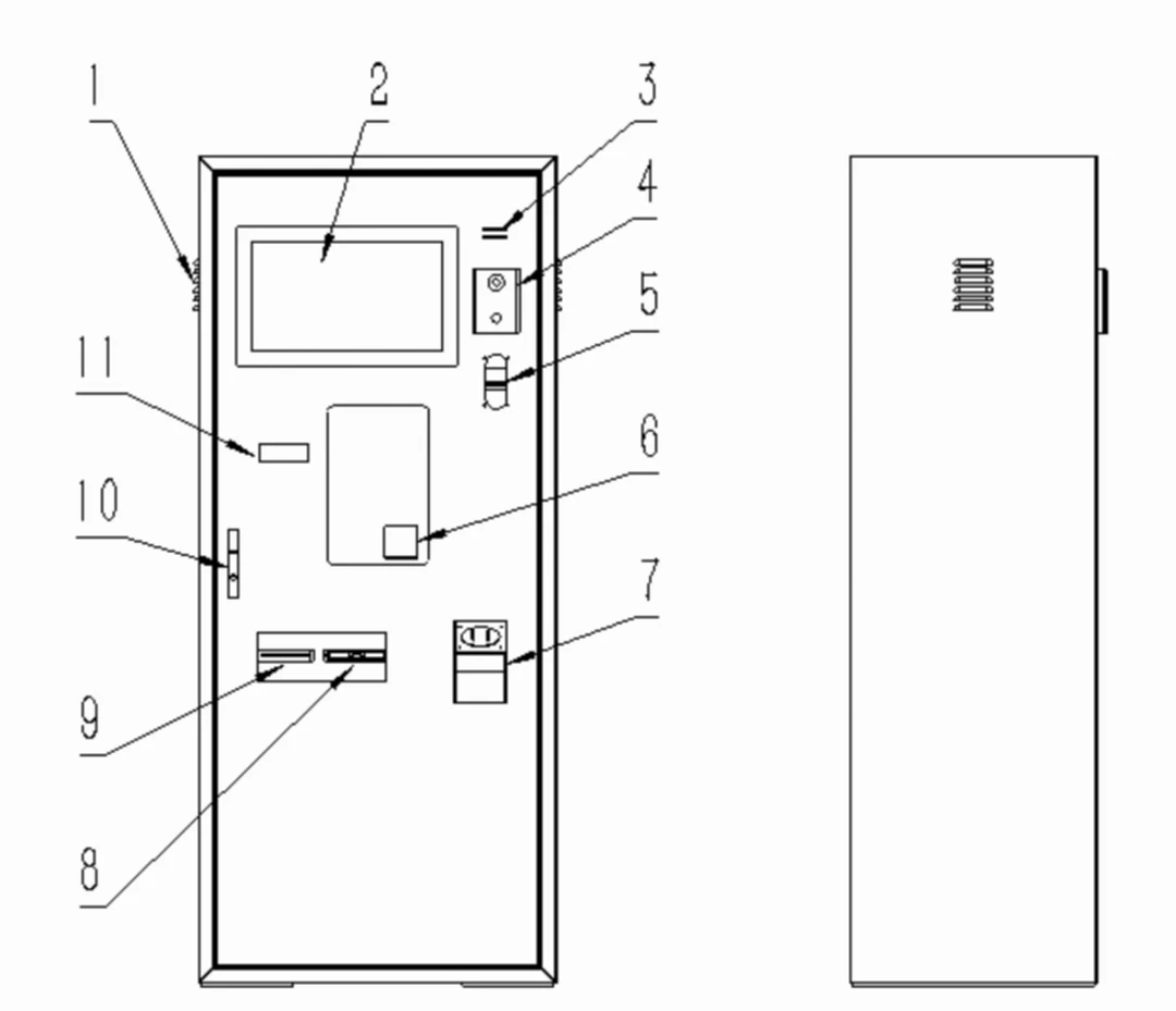 Structure of payment machine Structure of payment machine